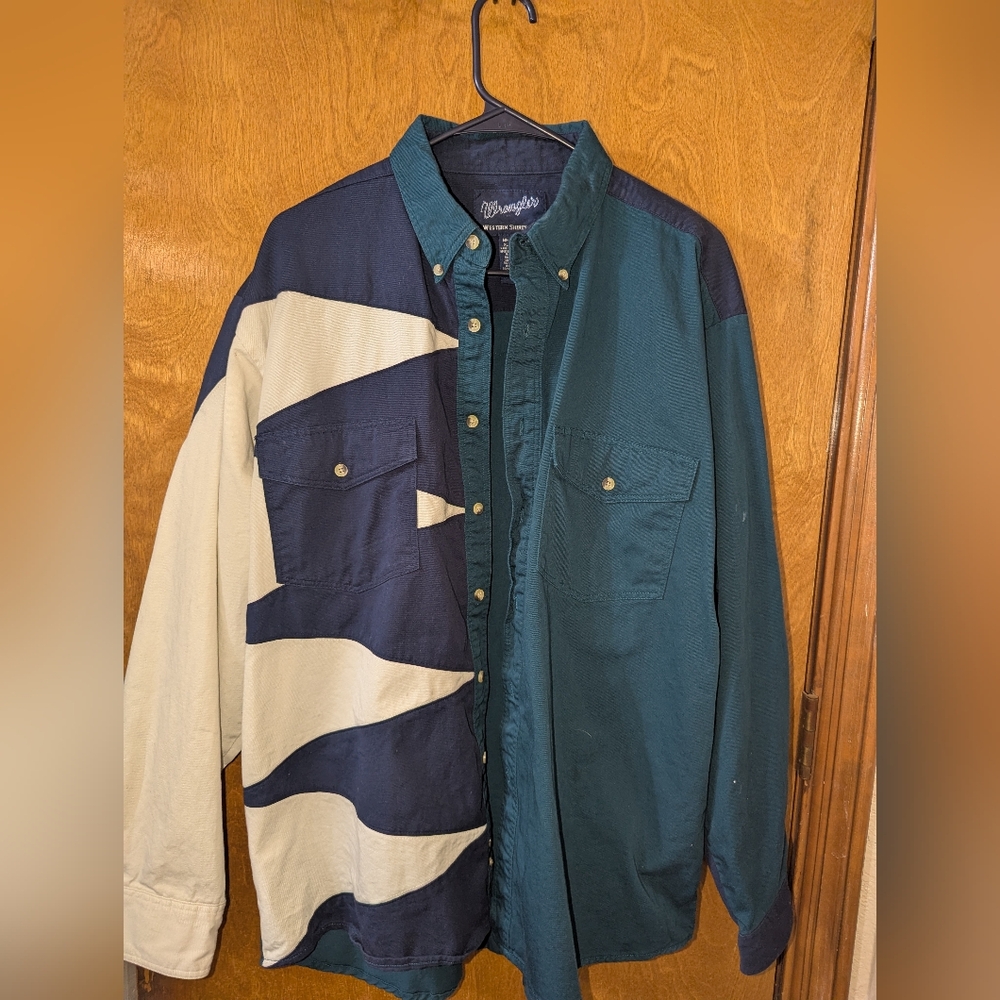 Vintage Wrangler Western Button Up